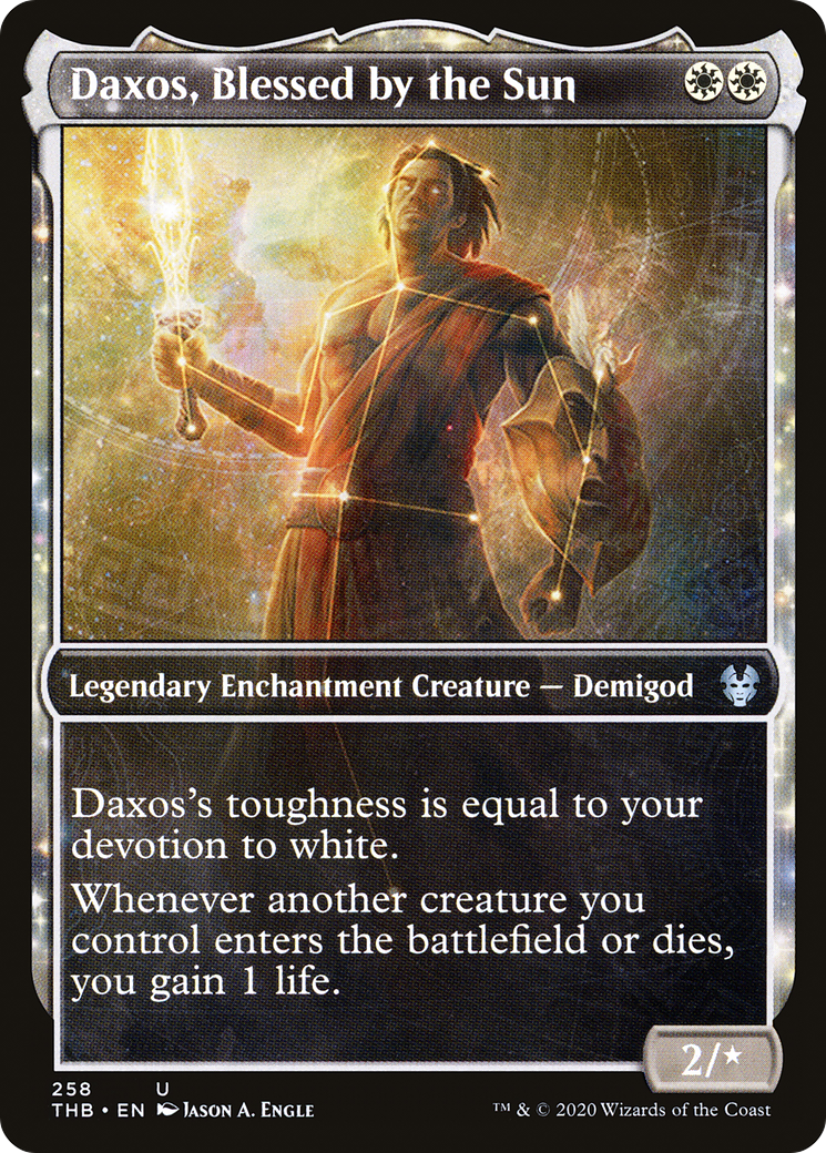 Daxos, Blessed by the Sun (Showcase) (THB-258)  - Theros Beyond Death