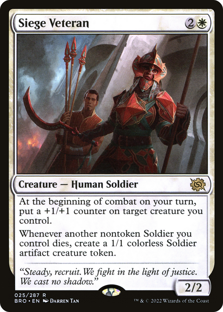 Siege Veteran (BRO-025)  - The Brothers' War