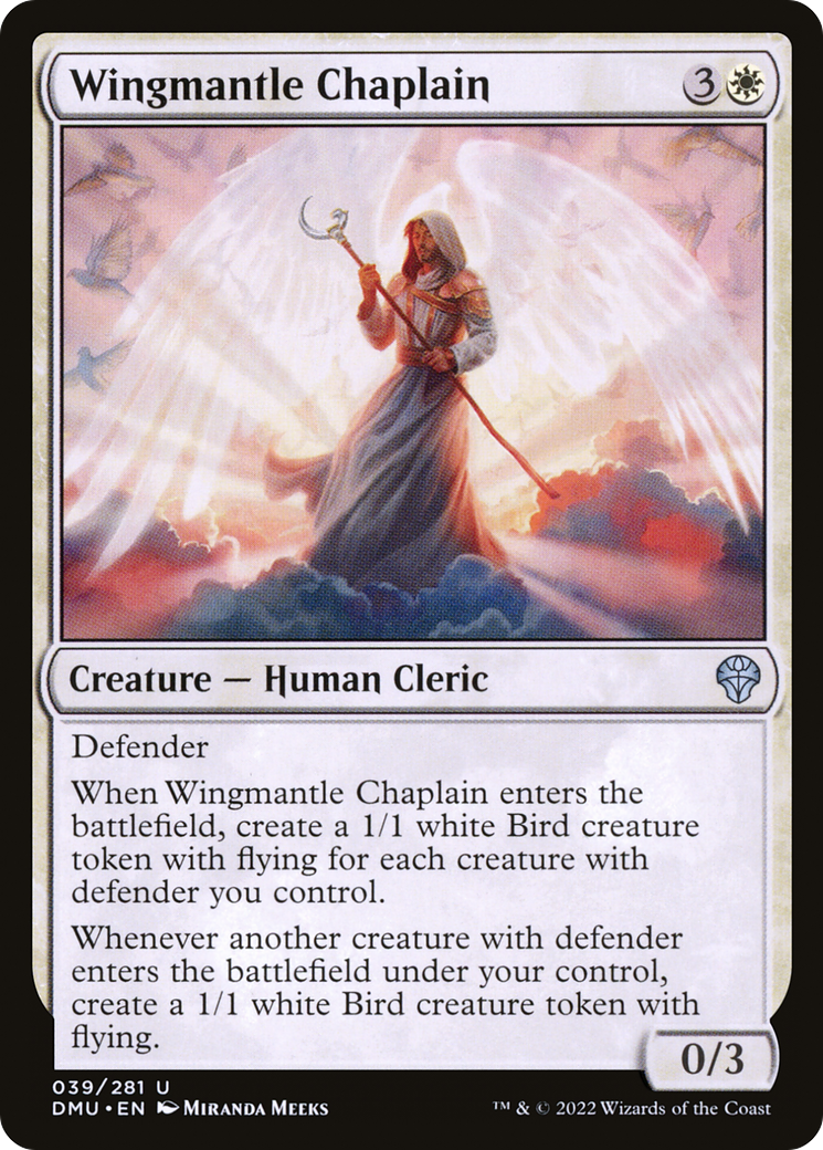 Wingmantle Chaplain (DMU-039)  - Dominaria United