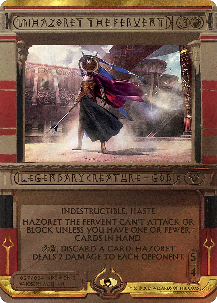 Hazoret the Fervent (MPS2-027)  Foil - Amonkhet Invocations (Borderless)