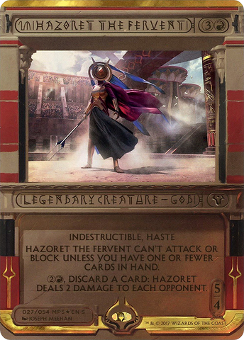 Hazoret the Fervent (MPS2-027)  Foil - Amonkhet Invocations (Borderless)