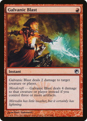 Galvanic Blast (SOM-091)  - Scars of Mirrodin