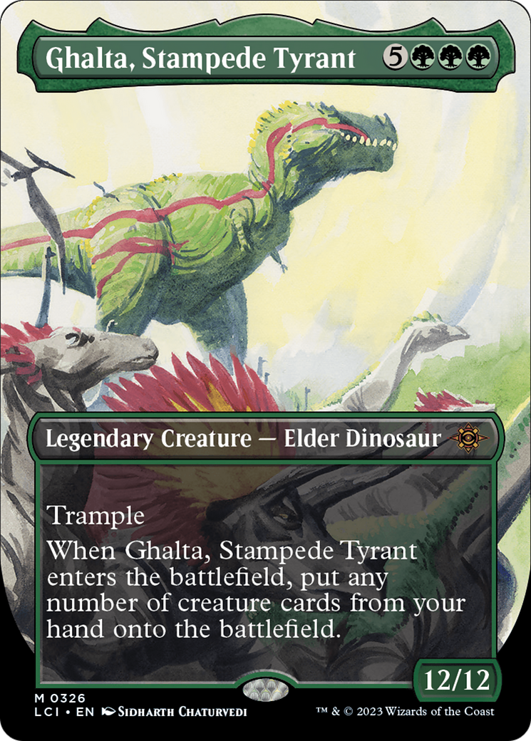 Ghalta, Stampede Tyrant (Borderless) (LCI-326)  - The Lost Caverns of Ixalan