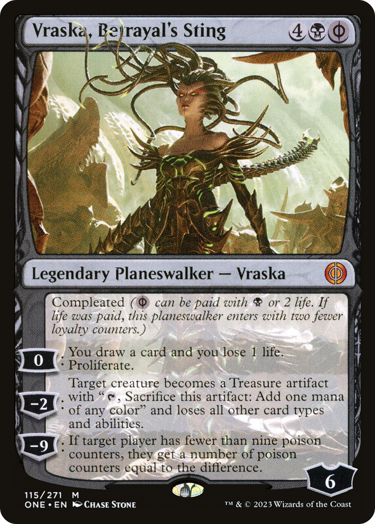 Vraska, Betrayal's Sting (ONE-115)  Foil - Phyrexia: All Will Be One