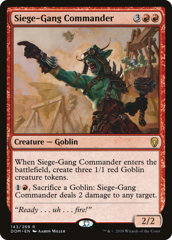 Siege-Gang Commander (DOM-143) - Dominaria Foil