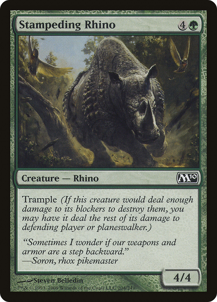 Stampeding Rhino (M10-204)  - Magic 2010
