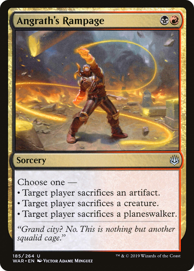 Angrath's Rampage (WAR-185)  Foil - War of the Spark