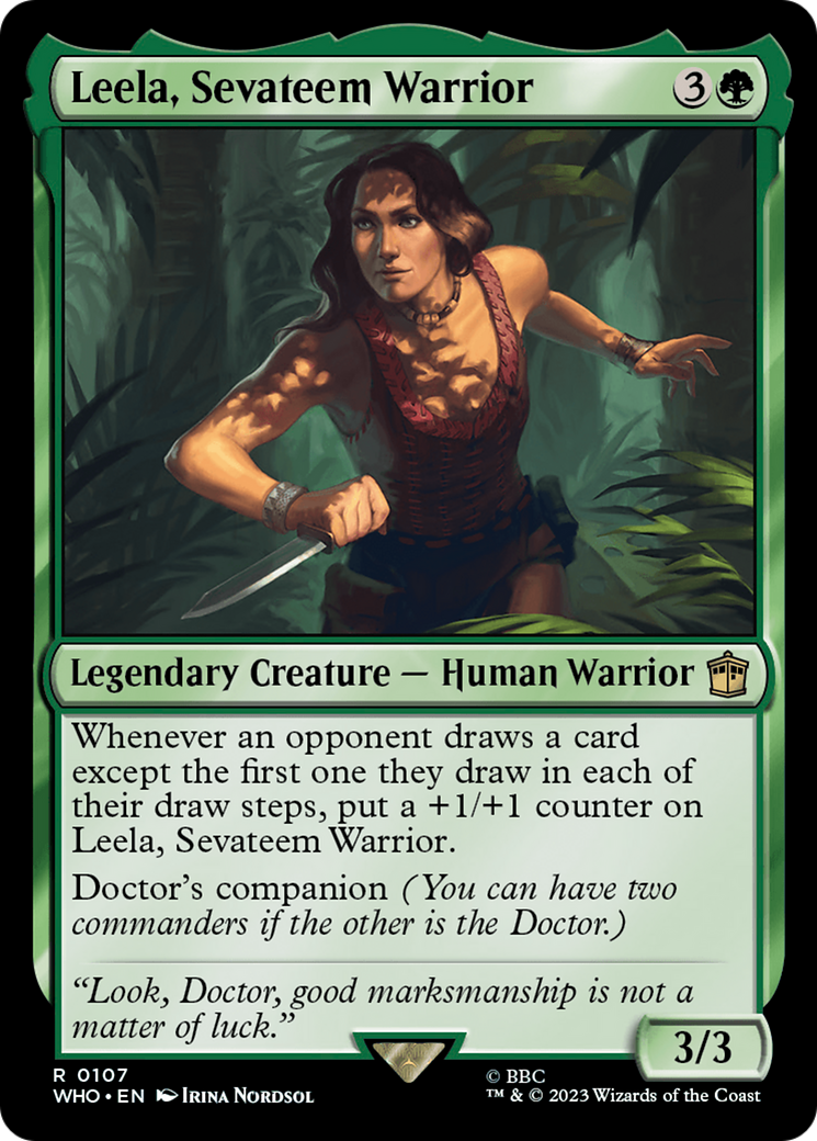 Leela, Sevateem Warrior (WHO-107)  Foil - Doctor Who