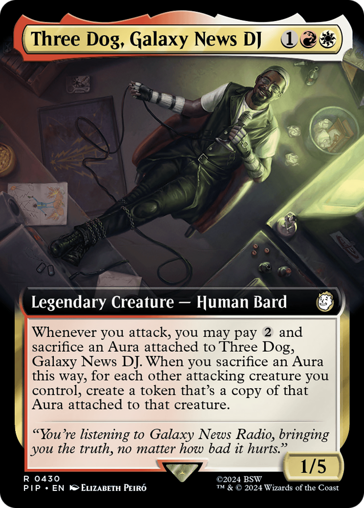 Three Dog, Galaxy News DJ (Extended Art) (PIP-430) - Fallout: (Extended Art) Foil