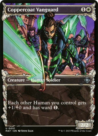 Coppercoat Vanguard (Showcase) (MAT-051)  Foil - March of the Machine: The Aftermath: (Showcase)