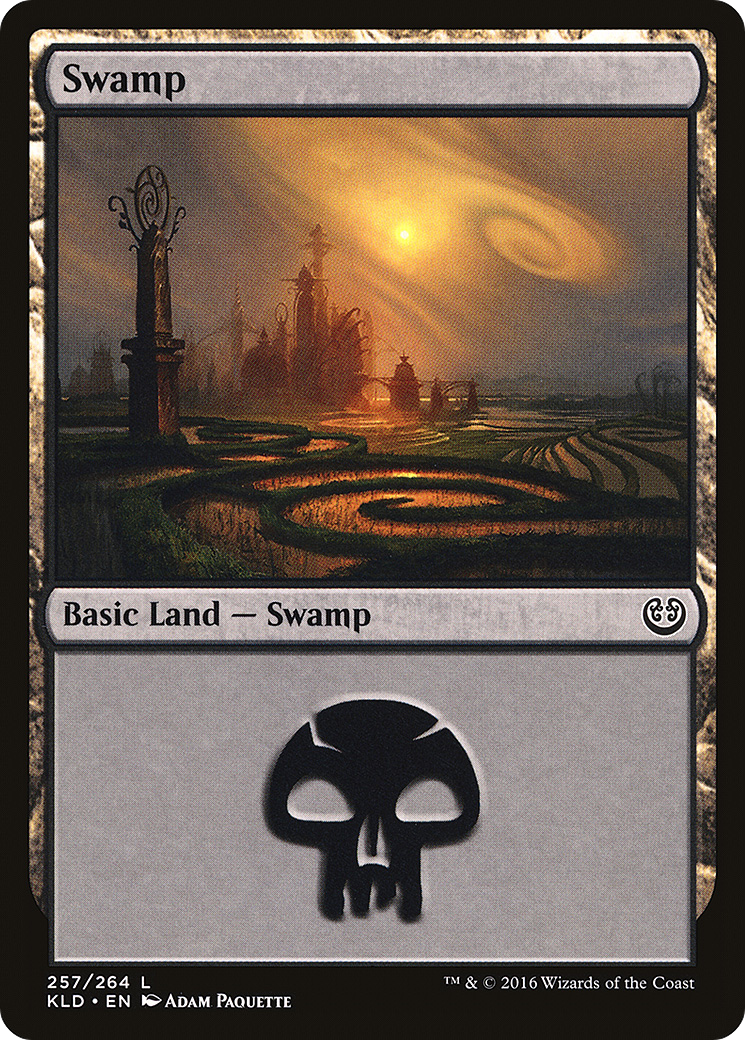Swamp (257) (KLD-257) - Kaladesh Foil