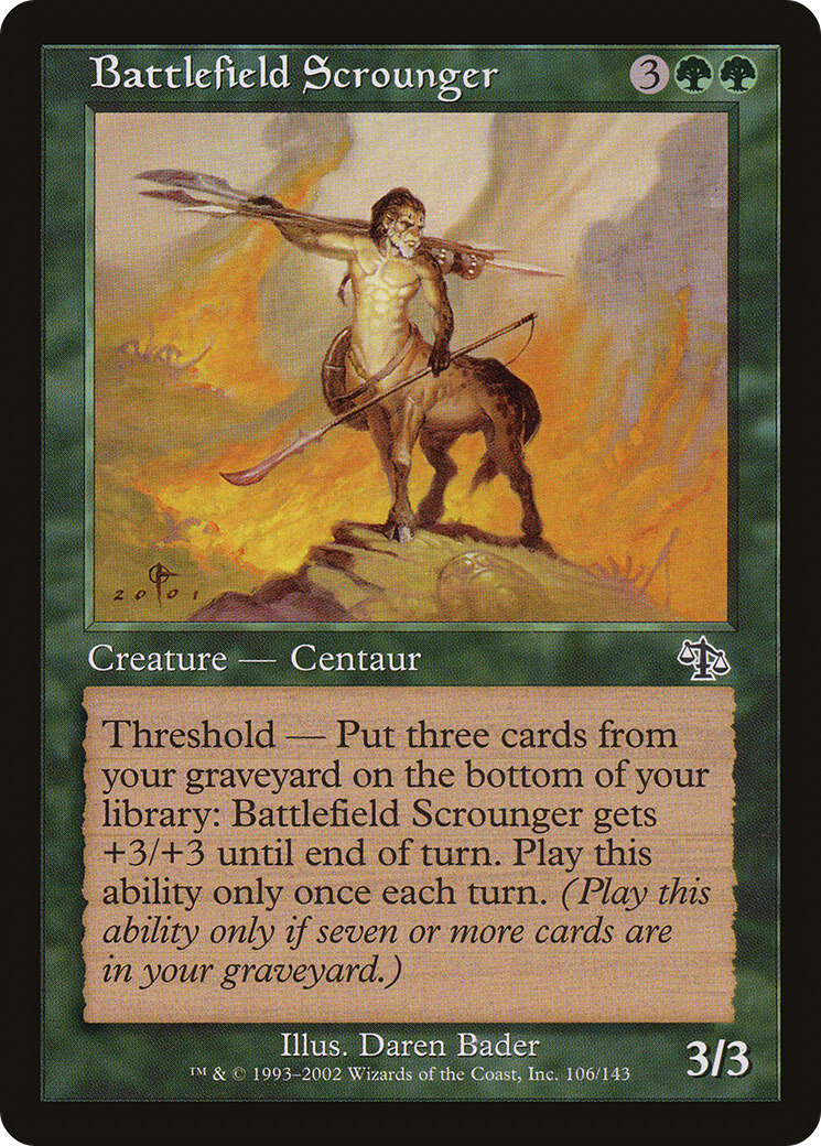 Battlefield Scrounger (JUD-106)  Foil - Judgment