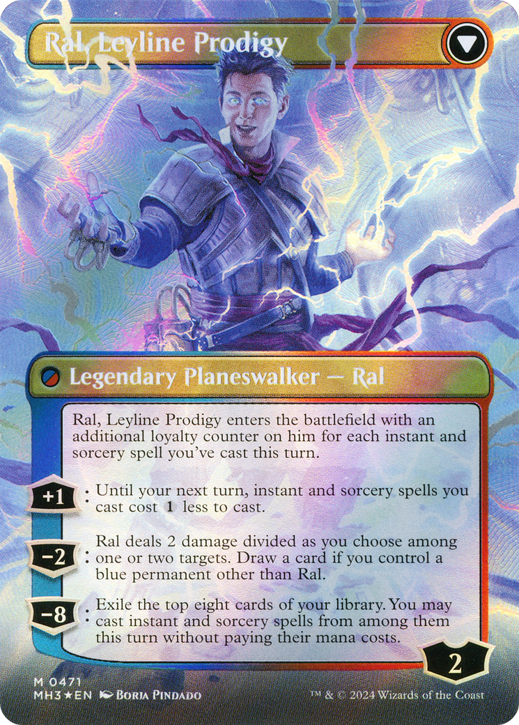 Ral, Monsoon Mage (Borderless) (Textured Foil) (MH3-471)  Foil - Modern Horizons 3