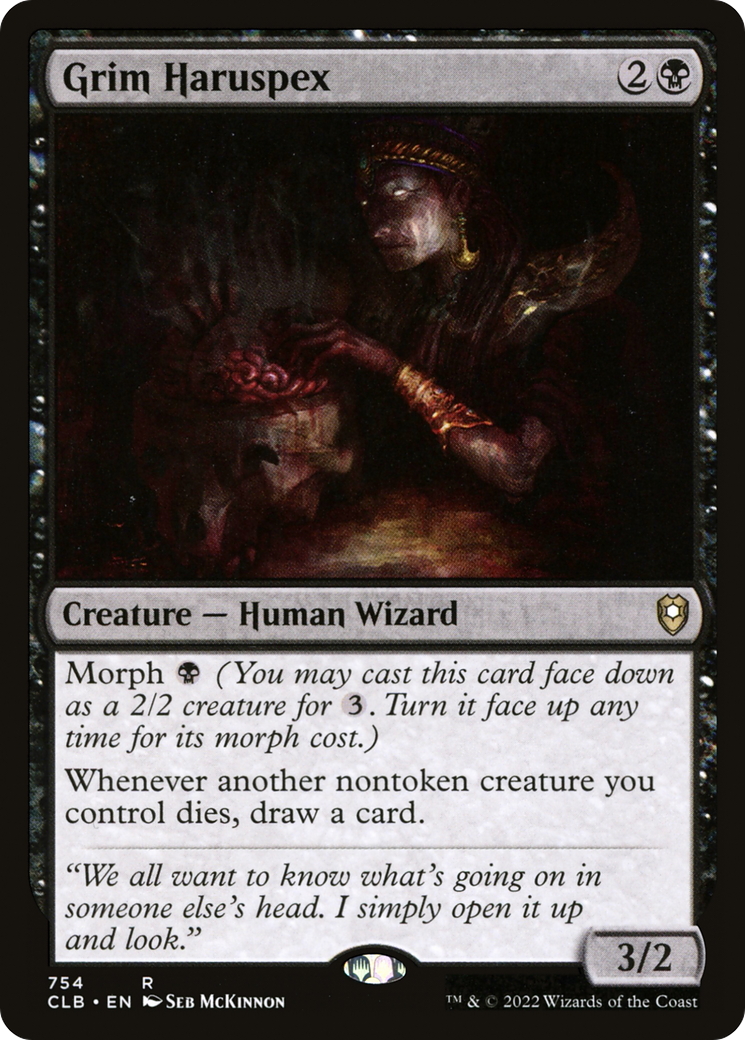 Grim Haruspex (CLB-754)  - Commander Legends: Battle for Baldur's Gate
