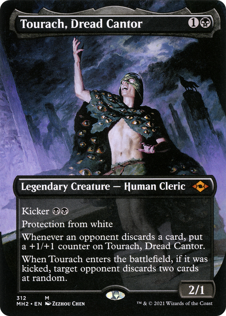 Tourach, Dread Cantor (Borderless) (MH2-312)  - Modern Horizons 2