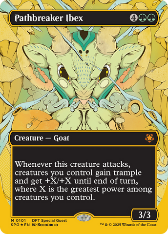 Pathbreaker Ibex (Borderless) (First-Place Foil) (SPG-101)  Foil - Special Guests