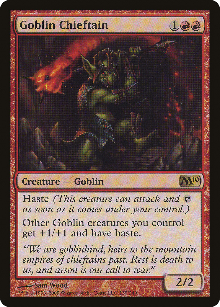 Goblin Chieftain (M10-139)  - Magic 2010