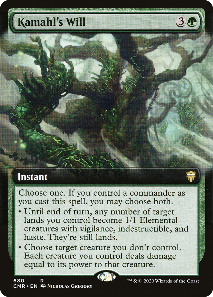 Kamahl's Will (Extended Art) (CMR-680)  - Commander Legends: (Extended Art)