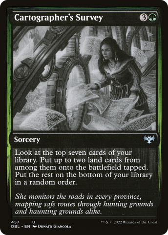 Cartographer's Survey (DBL-457)  Foil - Innistrad: Double Feature