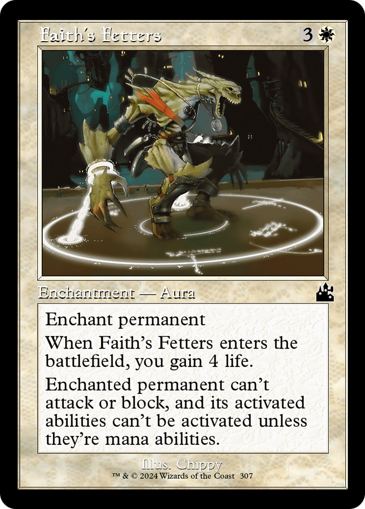 Faith's Fetters (Retro Frame) (RVR-307)  Foil - Ravnica Remastered