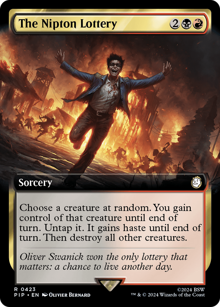 The Nipton Lottery (Extended Art) (PIP-423) - Fallout: (Extended Art) Foil