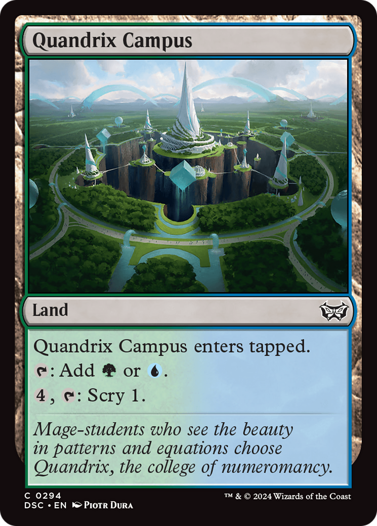 Quandrix Campus (DSC-294)  - Duskmourn: House of Horror Commander