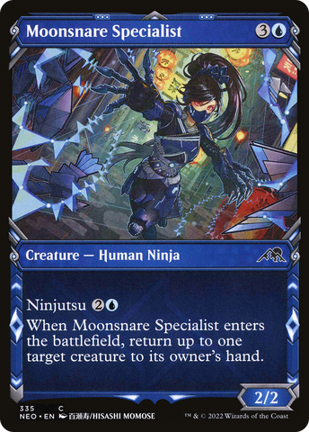 Moonsnare Specialist (Showcase) (NEO-335)  - Kamigawa: Neon Dynasty: (Showcase)