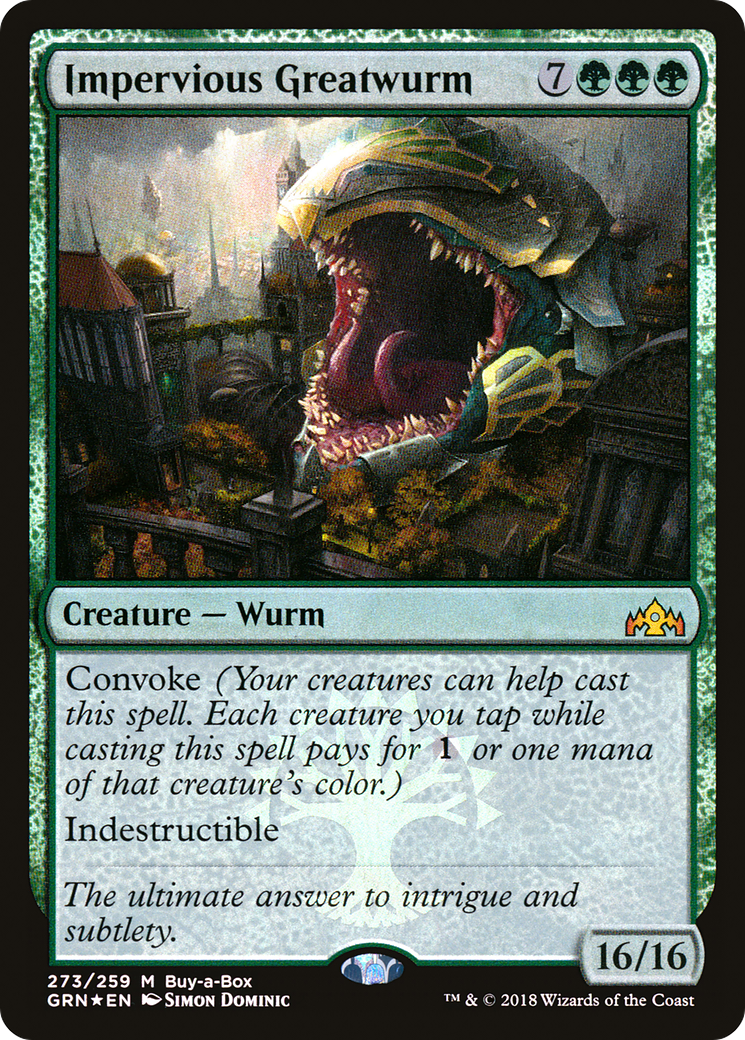 Impervious Greatwurm (BABP-273)  Foil - Guilds of Ravnica