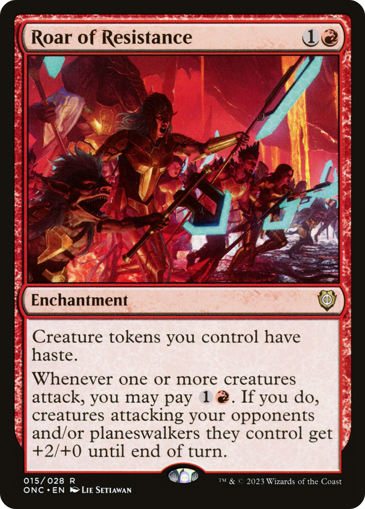 Roar of Resistance (ONC-015)  - Phyrexia: All Will Be One Commander