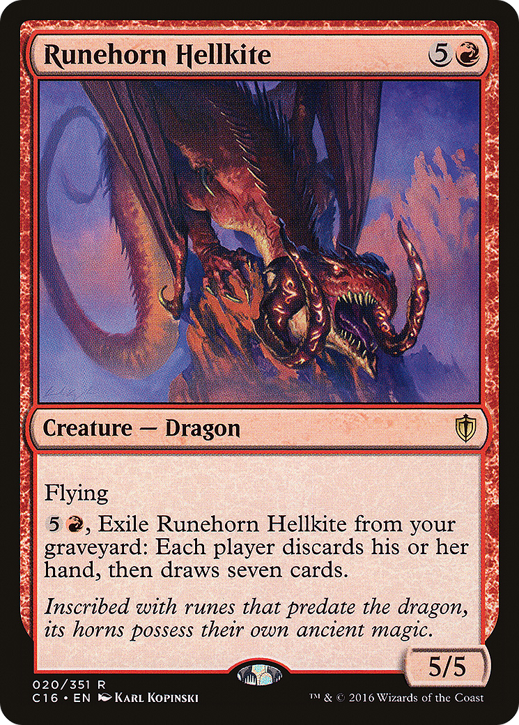 Runehorn Hellkite (C16-020)  - Commander 2016