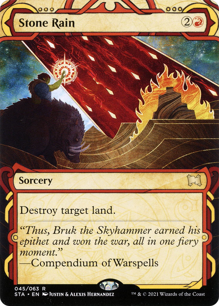 Stone Rain (STA-045)  Foil - Strixhaven Mystical Archive: (Showcase) (Borderless)