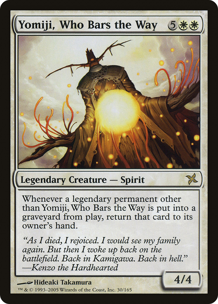Yomiji, Who Bars the Way (BOK-030)  Foil - Betrayers of Kamigawa