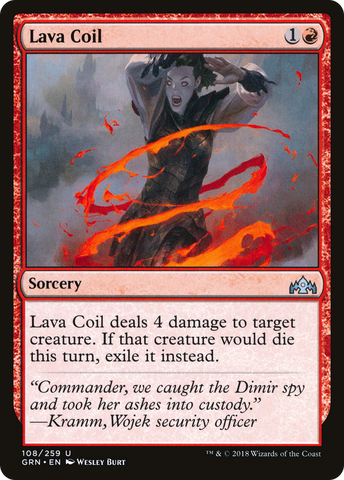 Lava Coil (GRN-108)  - Guilds of Ravnica