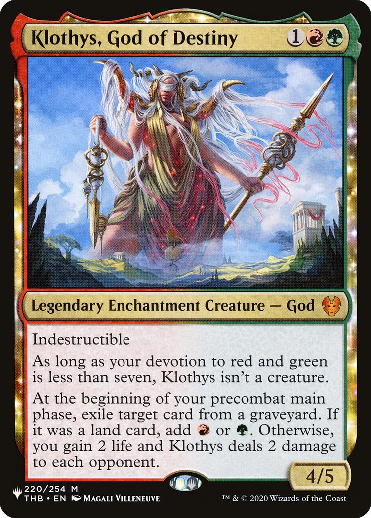 Klothys, God of Destiny (LIST-220/254)  - The List: (enchantment)