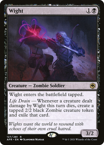 Wight (AFR-127)  Foil - Adventures in the Forgotten Realms