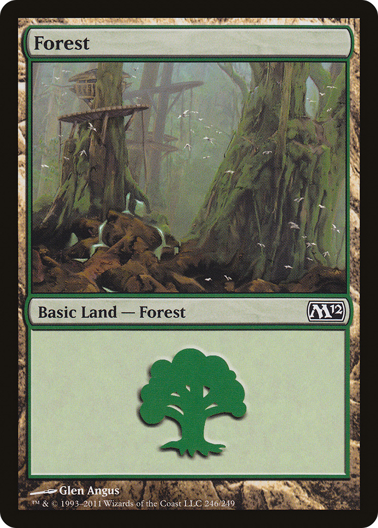 Forest (246) (M12-246)  Foil - Magic 2012