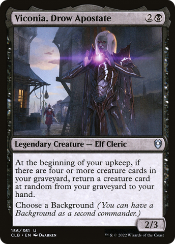 Viconia, Drow Apostate (CLB-156)  - Commander Legends: Battle for Baldur's Gate