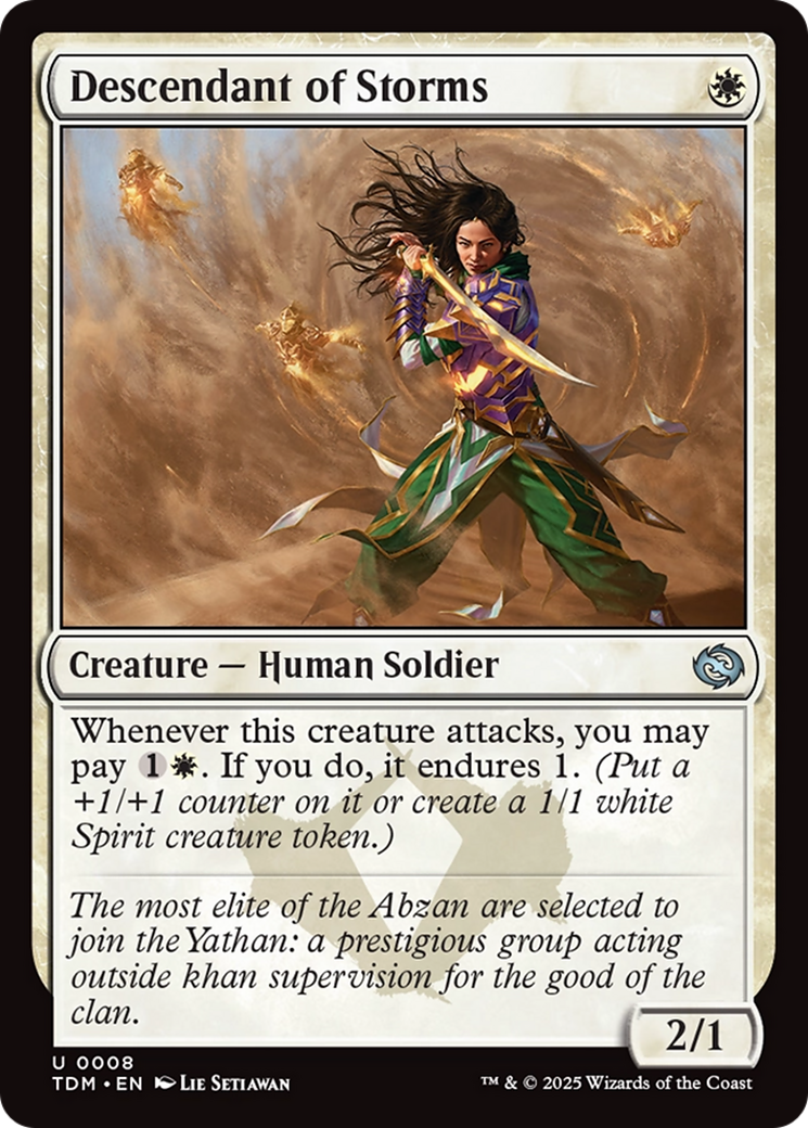 Descendant of Storms (TDM-008)  - Tarkir: Dragonstorm
