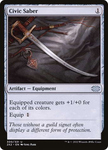 Civic Saber (2X2-300)  Foil - Double Masters 2022