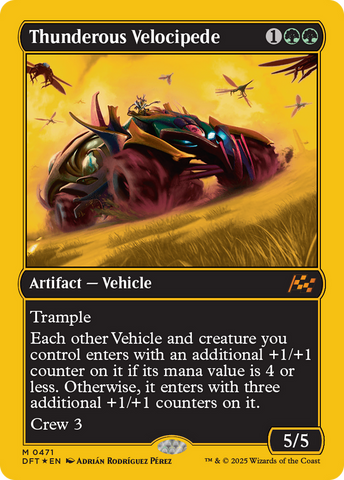 Thunderous Velocipede (First-Place Foil) (DFT-471)  Foil - Aetherdrift