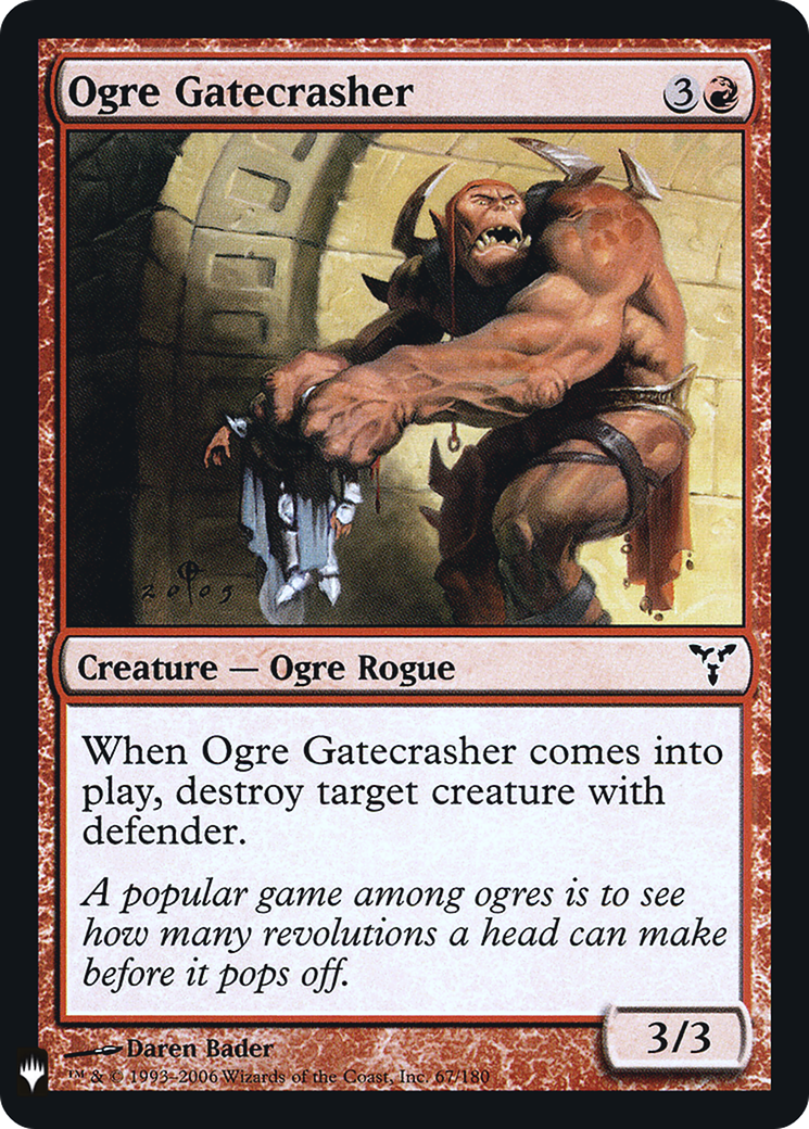 Ogre Gatecrasher (LIST-DIS-67)  Foil - The List