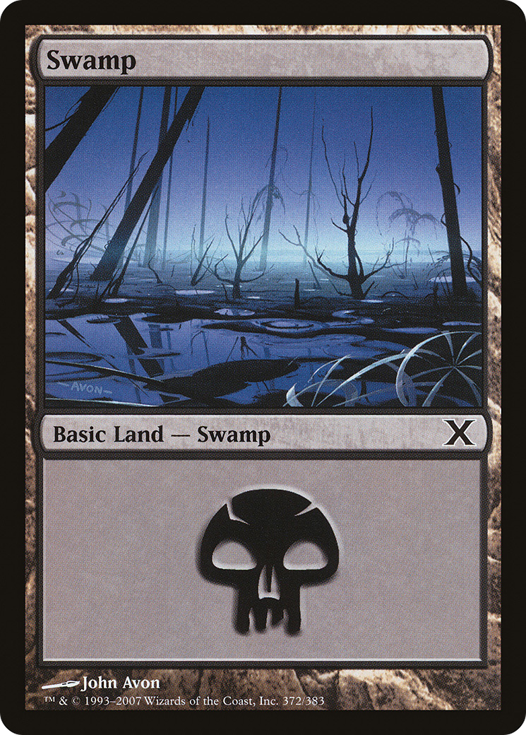 Swamp (372) (10E-372)  - Tenth Edition