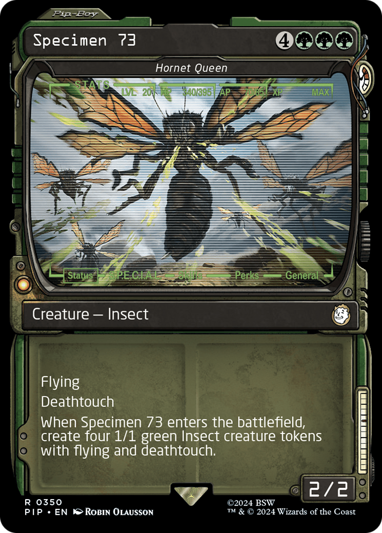 Specimen 73 - Hornet Queen (Showcase) (PIP-350) - Fallout / Specimen 73: (Showcase) Foil