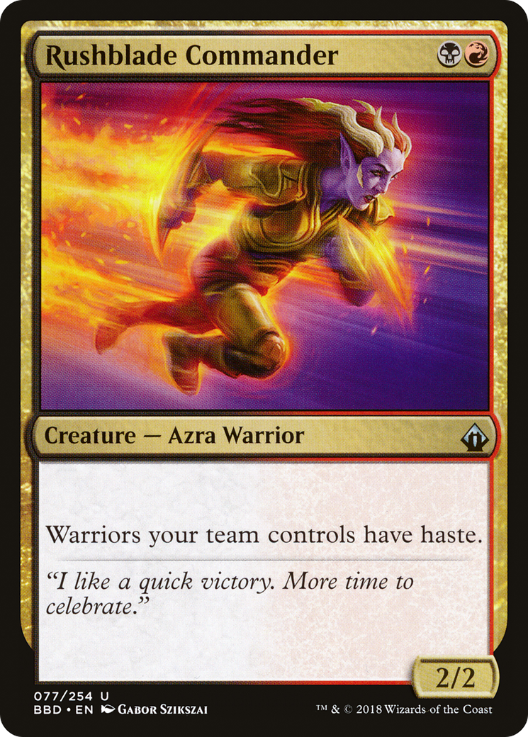 Rushblade Commander (BBD-077)  Foil - Battlebond