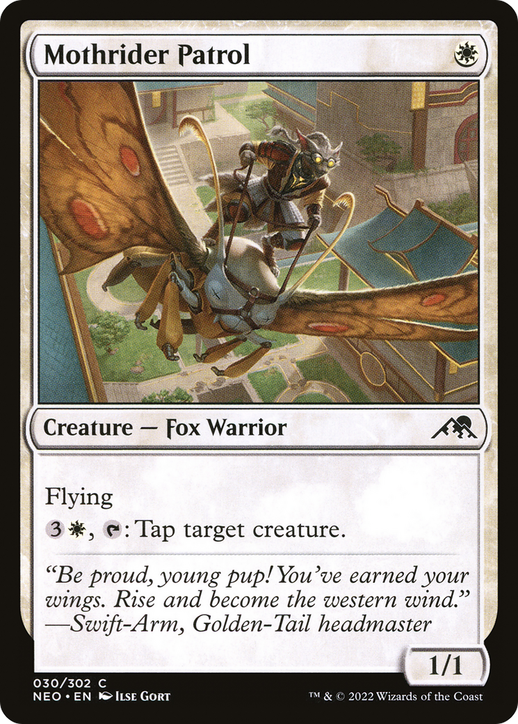 Mothrider Patrol (NEO-030)  Foil - Kamigawa: Neon Dynasty