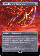Bloodforged Battle-Axe (Borderless) (2X2-392)  - Double Masters 2022