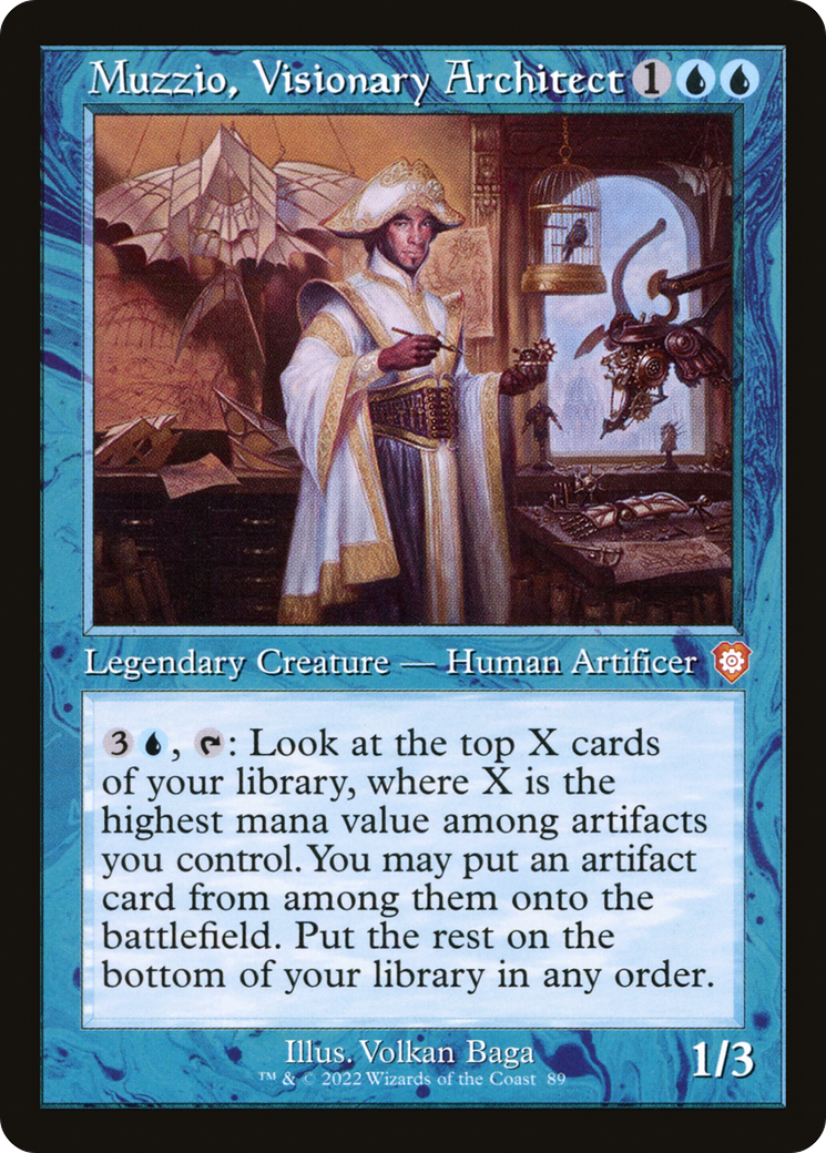 Muzzio, Visionary Architect (Retro Frame) (BRC-089)  - The Brothers' War Commander