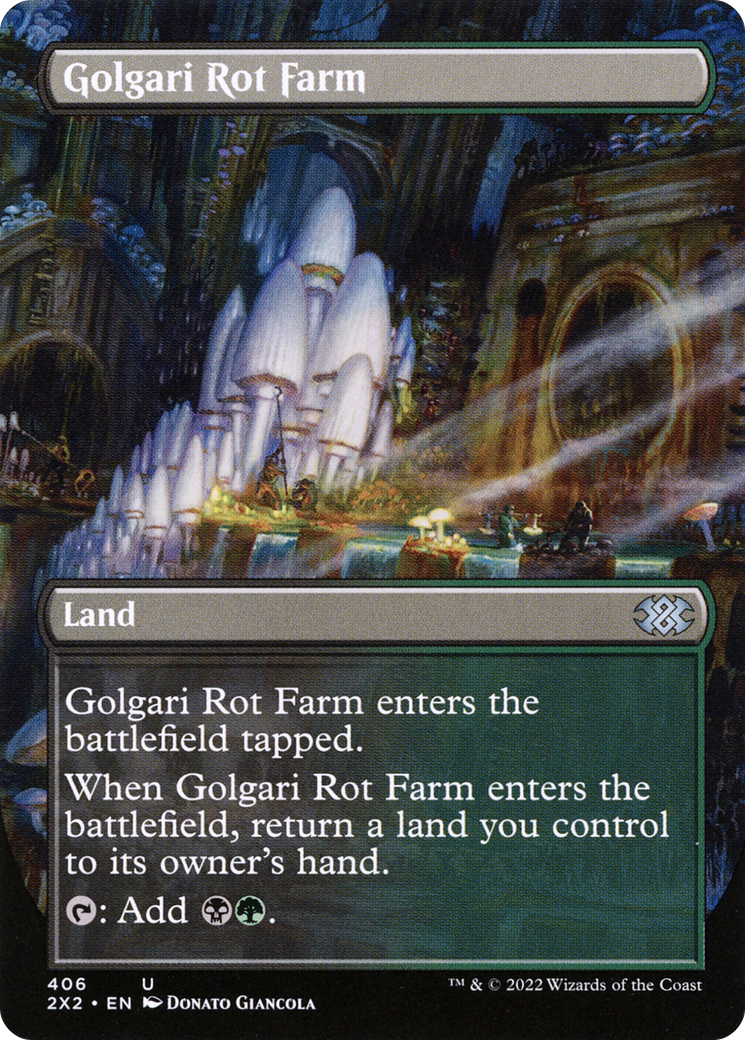 Golgari Rot Farm (Borderless) (2X2-406)  Foil - Double Masters 2022