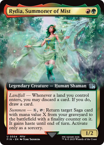 Rydia, Summoner of Mist (Extended Art) (FIN-504)  Foil - FINAL FANTASY: (Extended Art)