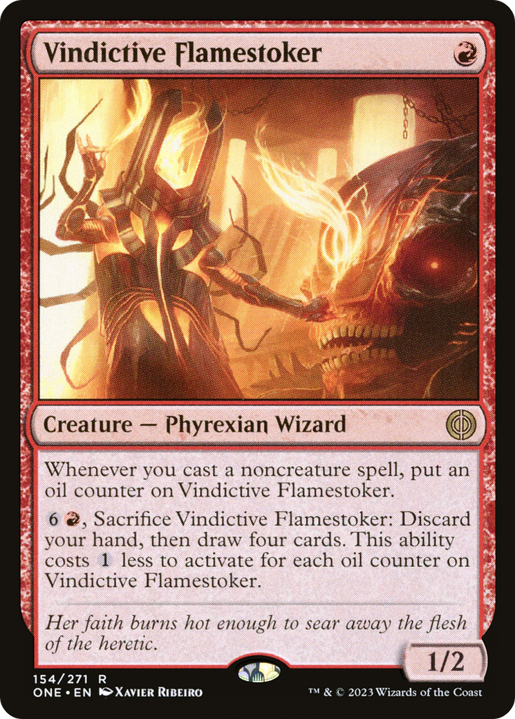 Vindictive Flamestoker (ONE-154)  Foil - Phyrexia: All Will Be One